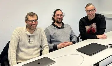 Von links nach rechts: Dr Julian Lurz, Tom Blum, Rafael Kaletka